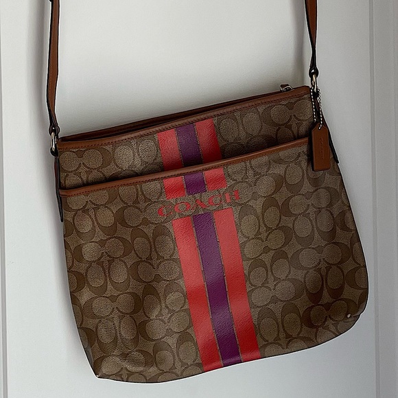 Coach Handbags - Varsity Stripe Coach Purse